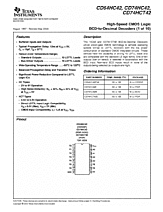 DataSheet CD74HCT42 pdf